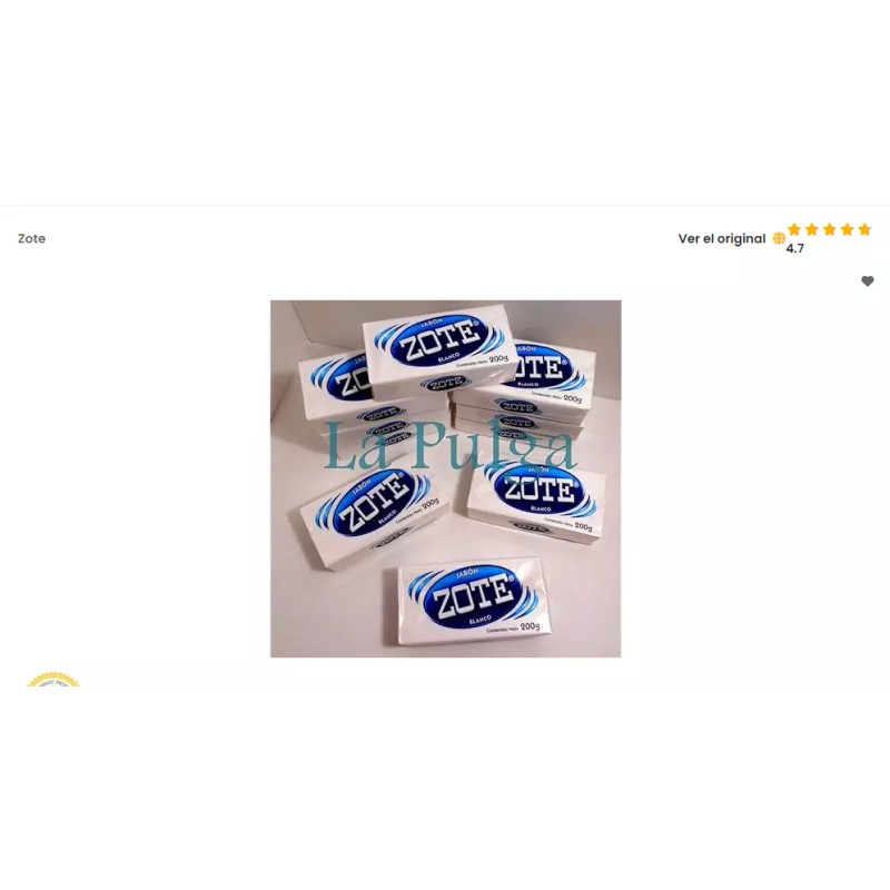 Blanco ZOTE Laundry Soap Washing Clothes 7oz Bars. Home Detergent