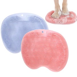 Leogony 2 PCS Foot Scrubber for Shower, Shower Foot Scrubber Mat for Cleaning and Massage