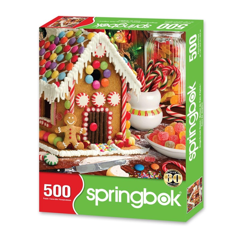 Springbok's Gingerbread House 500 Piece Jigsaw Puzzle Showcases a Tasty