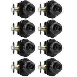 Haidms Black Door Knobs Interior, Privacy Interior Door knobs, Matte Black Indoor Doorknobs for Bedroom or Bathroom (8 Pack)