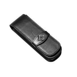 Diplomat D41000002 Leather Double Pen Case - Black