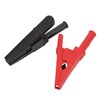 10pcs Electric Test Clip Brass Red Black 4mm/0.2in Hole 20mm/0.8in