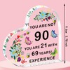 QMVMV 90th Birthday Acrylic Plaque 90th Birthday Gifts for Women
