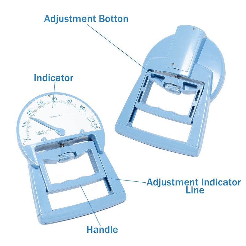 Gima - Hand Grip Meter, Dynamometer for Measuring Force of