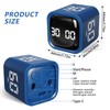 Cuteefun Cube Timer, Rotating Pomodoro Timer, 5/10/30/60 Minutes & Individual