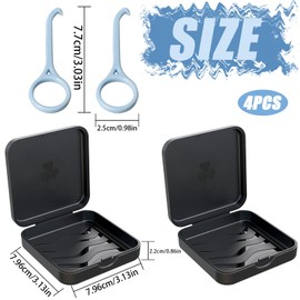 Zahnspangenhalter, 2 Stück Zahnbit-Halter, Visalign, Aufbewahrungsbox für Zahnspender, Aufbewahrungsbox für Zahnspangen, Schutzhülle für Zahnprothese, Zahnschutz