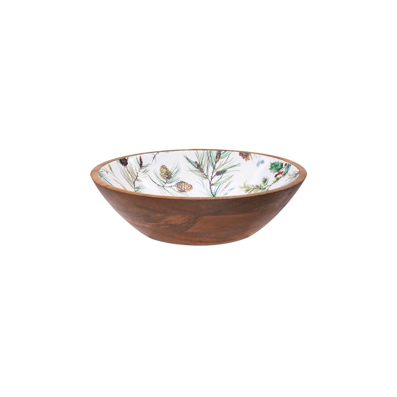 Gallerie II Edith Mango Wood Bowl White