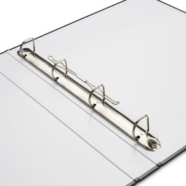 Hama Folder (A4 and larger, 39 mm spine width, ring binder, A4 4 rings, organiser, file folder, slim, ring binder, for portfolio, office, documents, photos etc.) black