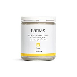 Sanitas Skincare Triple Butter Body Cream, Body Butter, Dry Skin, Shea Butter, Antioxidants, 8 ounces