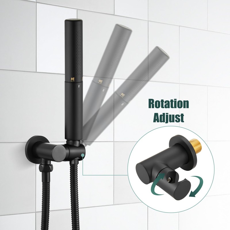 Heyalan Brass 2 in1 Function Handheld Spray Hand Shower High