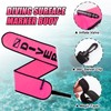 Pecihiko Surface Marker Buoy, 4ft Scuba Diving Surface Marker Signal