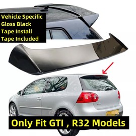 NEESPOC Rear Tailgate Roof Spoiler Visor Wing Fit for Volkswagen VW Golf GTI/ R32 MK5 2006 2007 2008 2009 Lip Exterior Accessories Gloss Black