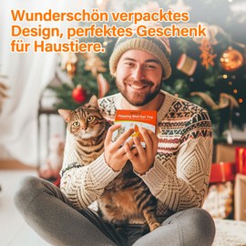 Lepawit Cat Toy, Interactive Cat Toy, Electric for Indoor Cat Exercise, Touch Activation with Catnip and Feather, Blue Bird