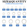 Didamx 325Pcs 304 Stainless Steel External C-Clips Shaft Circlip Retaining