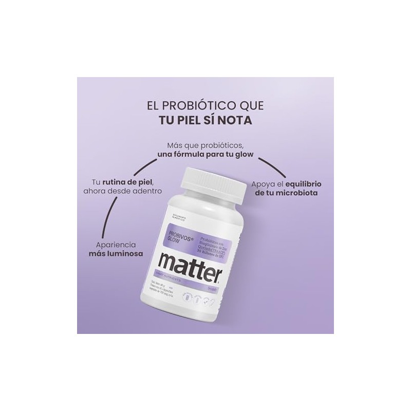 Matter Probivos Glow Probioticos Bl21 Lra05 Zinc Traacs Billones Ufc