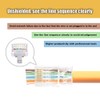 VCELINK Pass Through RJ45 Connector CAT5 CAT5E RJ45 Ends 50pcs
