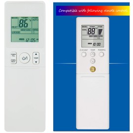 Replacement for Fujitsu Air Conditioner Remote Control AR-REG1U ARREG1U AGU9RLF AGU12RLF AGU15RLF ASU7RLF1 ASU9RLF1 ASU12RLF1 ASU15RLF1 Display in Both Fahrenheit and Celsius