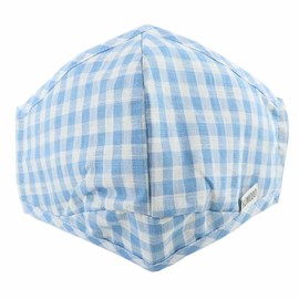 Komodo Face Mask Reusable Cloth Face Mask - Light Blue Gingham