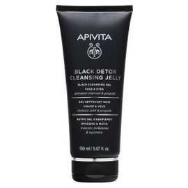 Apivita Black Detox Cleansing Jelly Face & Eyes, 150ml