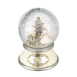 Heaven Sends Hand Painted Resin NUTCRACKER BALLET Waterball/Snow Globe - Clara and Mouse King