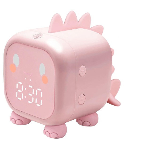 Discoball Sleep Training Clock for Kids, Voice-Activated Time Announcer, Color-Changing