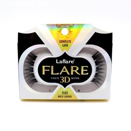 LAFLARE 3D FLARE Faux Mink Lashes Extensions, Multi Flare pieces, Individualized Selections pieces DIY Eyelashes (1, FL03)