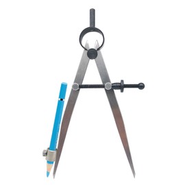 ZLKSKER 6 inch Professional Leather Work Divider, Woodworking Compass with Pencil Holder, Spring Divider Wing Compass