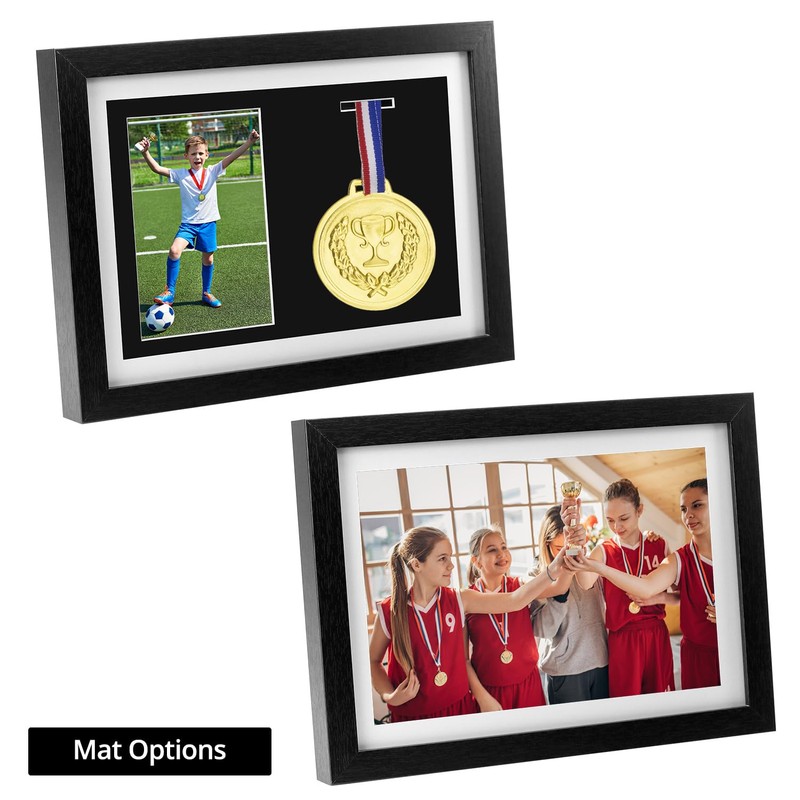 QWORK Medal Display Shadow Box - 1 Medal Display Case