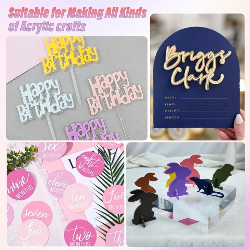 Mcblancok 2 Pcs 12x12 Inch 1/8 in Thickness Nyanza Green