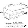 Toilet Paper Holder with Shelf Brushed Gold, APLusee SUS 304