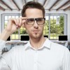 Kerecsen 5 Pack Oversized Reading Glasses Blue Light Blocking Square