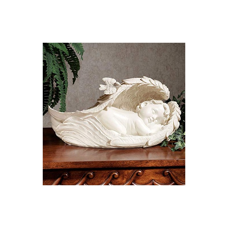 Touch of Class On Angels Wings Sculpture Soft Ivory