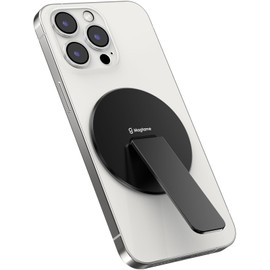 Magtame Magnetic Phone Kickstand Grip, 3 in 1 Snap-on Phone Stand, Holder & Grip, Foldable & Adjustable for Hands-Free Viewing | Compatible with Mag&Safe for Phone 16 15 14 13 12 Pro, Black