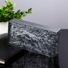 Yutianli Black Transparent Ice Crystal Patterned Glass Blocks Wall Decor
