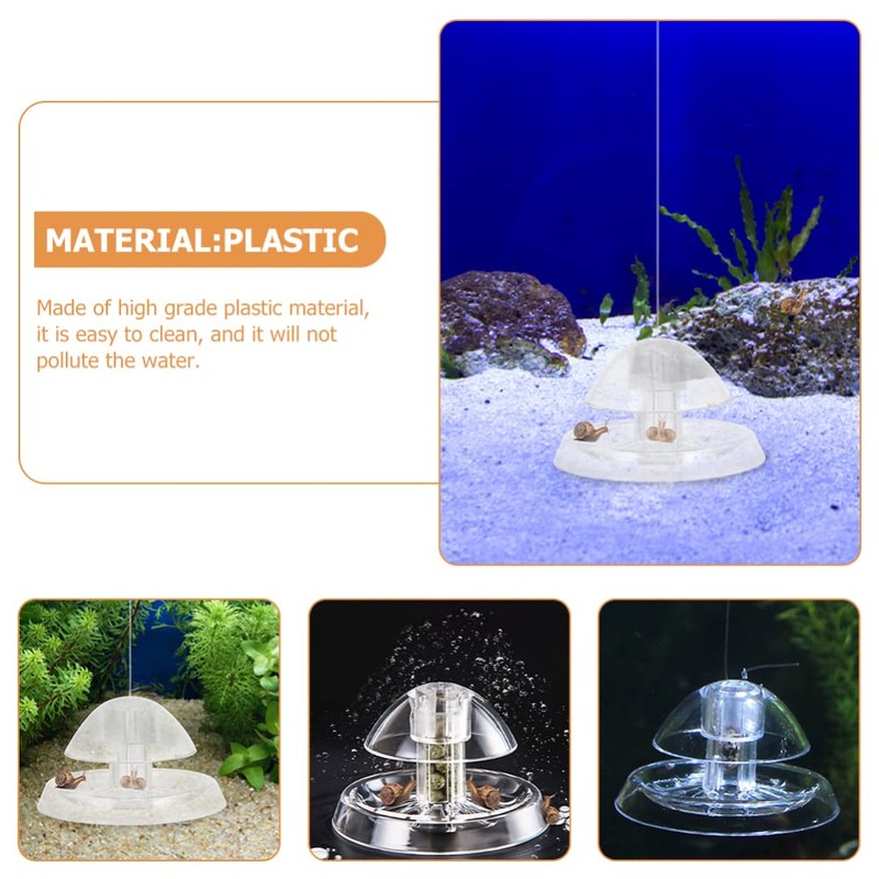 Ipetboom Aquarium Snail Trap Transparent Snail Catcher Tool for Aquariums