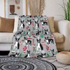Throw Blanket Christmas Boston Terriers Dog, Lightweight Soft Warm Sherpa