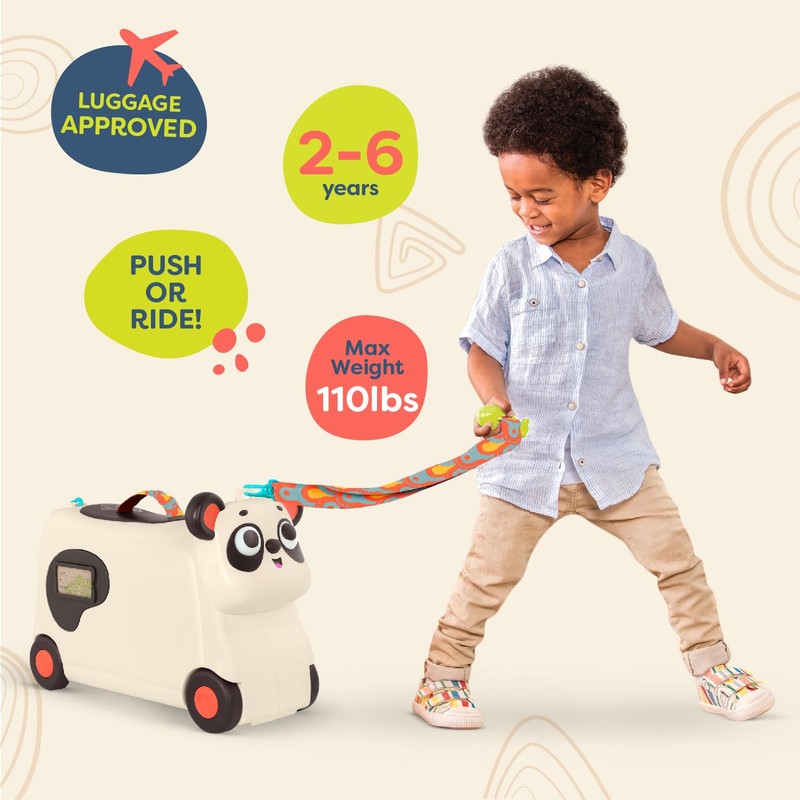 B. toys – Ride-On Toy – Ride-On Panda Suitcase –
