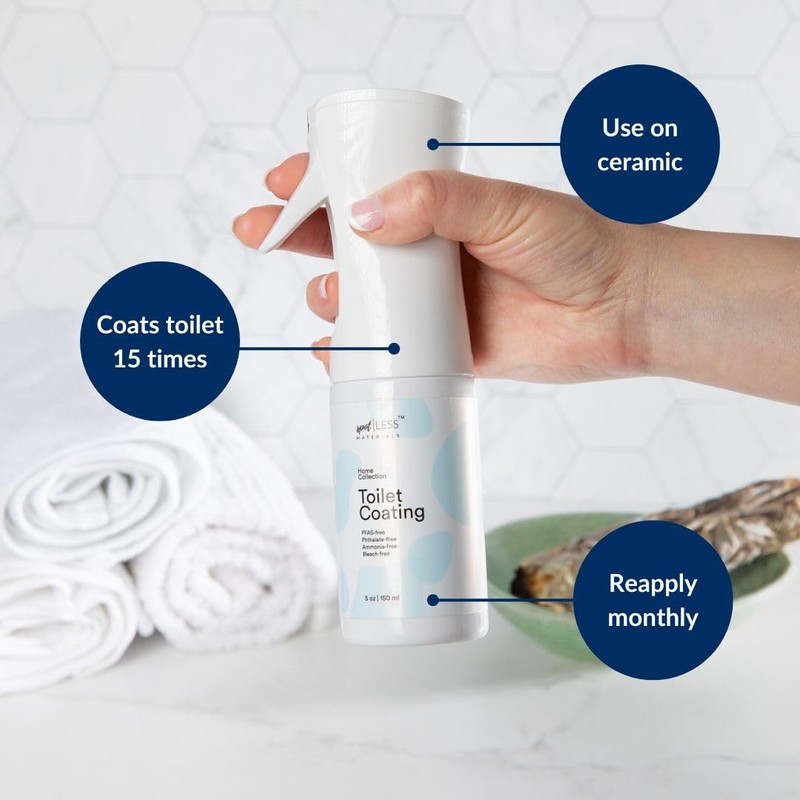 spotLESS MATERIALS Toilet Coating Spray, Protective Toilet Spray for Ceramic