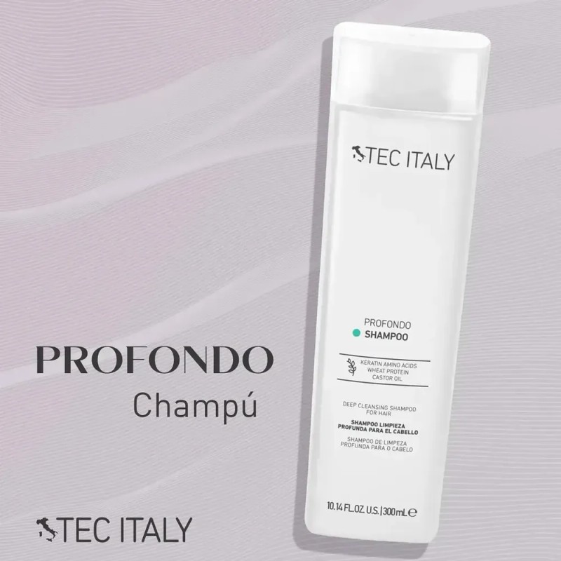 Shampoo para Cabello de Limpieza Profunda Tec Italy Profondo 300