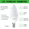 GOSCHE 60 Watt Led Candelabra Bulbs Equivalent, E12 Led Ceiling