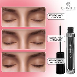 Chavelle Sensation Lash Eyelash Serum - Eyelash Serum for Long Eyelashes & Thick Eyebrows - Intensive Booster Eyelash Growth & Eyebrows - Paraben-Free