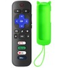 Replacement Remote Cover for Roku TV with Soft Protective Case(Glow