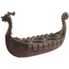 Nordic Drakar Viking Ship Tea Light Holder Bronze 3 Tea
