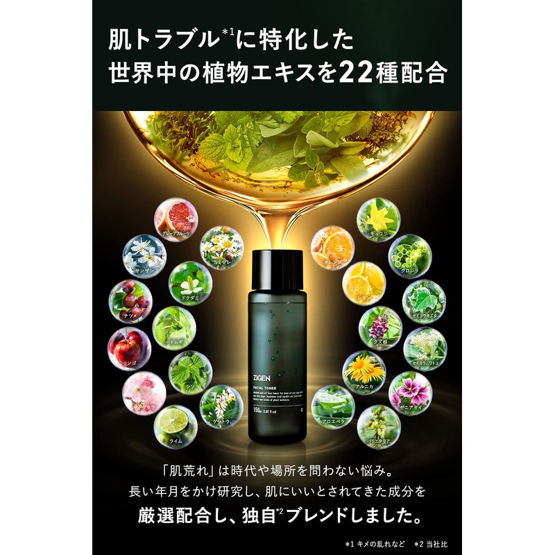 ZIGEN Men's Trouble Care Lotion, Prevents Skin Rashes, Aging Care,