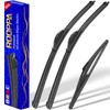 3 wipers Replacement for 2017-2022 Nissan Rogue Sport, Windshield Wiper
