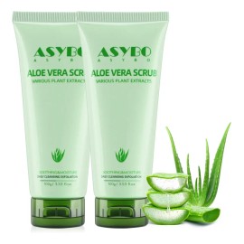 Exfoliante Facial Orgánico Asybo 100% Vegano 2 Piezas 100g Todo Tipo De Piel Día/noche