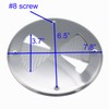 X-Haibei Round Butterfly Ventilator Vent Cover Aluminum Dia. 7.8 inch