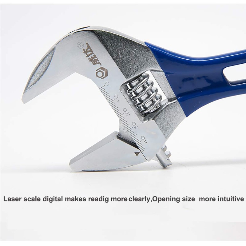 1 Piece Wide Opening Adjustable Wrench 5 inch with Short