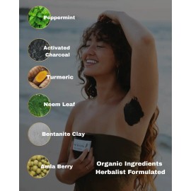 Underarm Detox Mask Lymphatic Care Clay Paste Natural Body Care Deodorant Detox Armpit Mask Skin Cleansing Paste Odor Control Gentle Exfoliating Body Mask