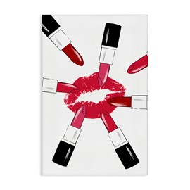 Stupell Industries Lipsticks & Kiss Canvas Wall Art Design by Martina Pavlova